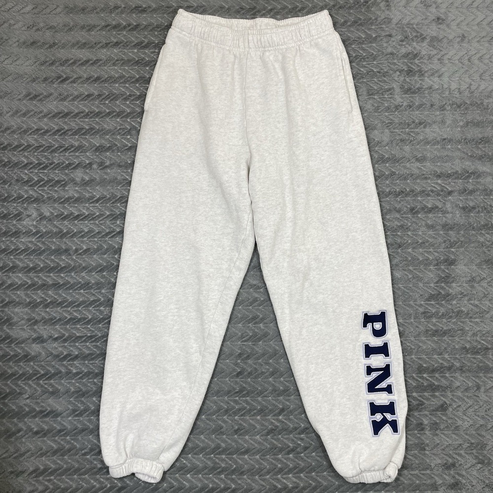 Victoria Secret PINK Jogger Sweatpants Lounge Activewear Womens Small Gray